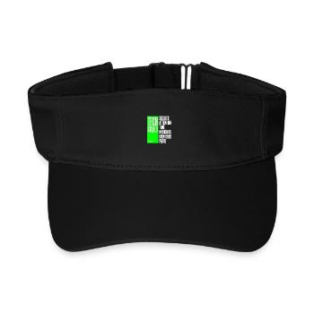 Tech Steals Unplug T-Shirt - Green Gadget Anti Ai - Recycled Sun Visor Cap - black - Front