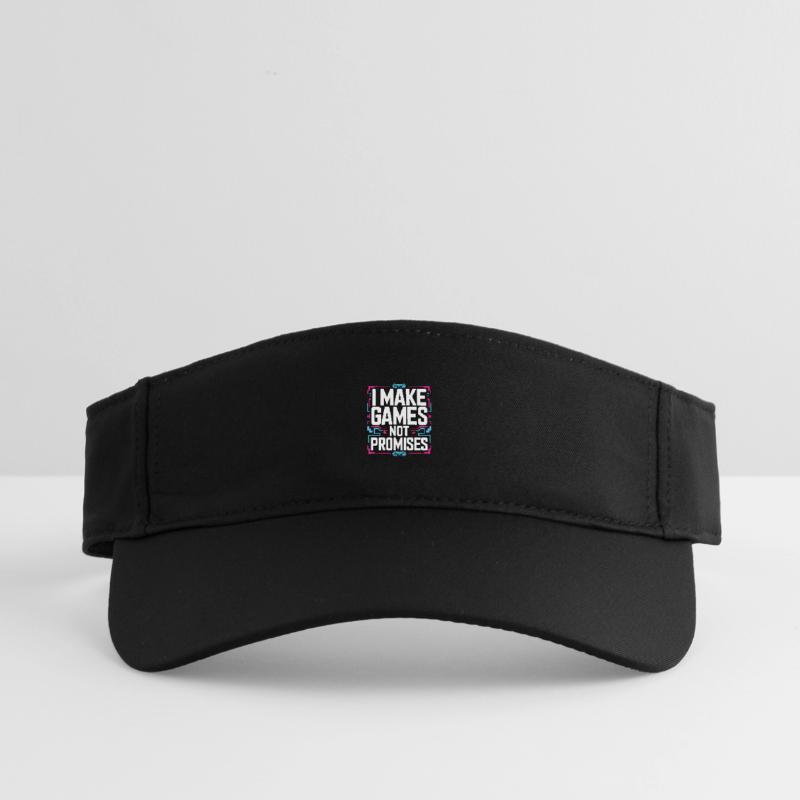 Game Developer I Make Games Video Game Developer Recyceltes Visor Cap