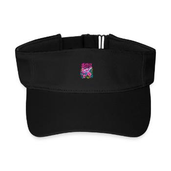 Tortue Sur Ça Mignonne Fleur de Tortue - Visière de sport recyclée - noir - Devant