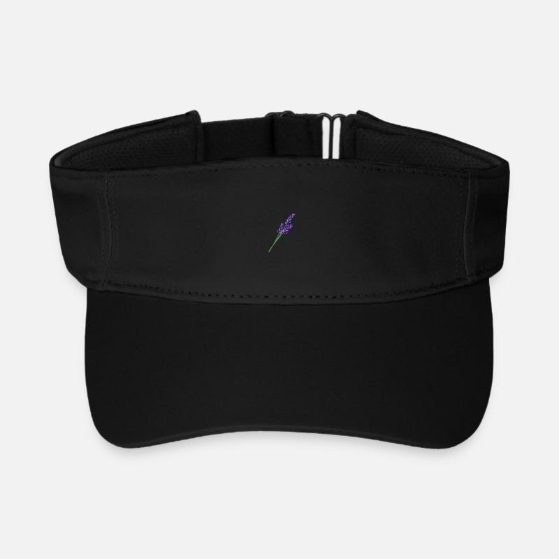 Lavender 1 - Recycled Sun Visor Cap - black