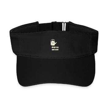 drink tea teekanne - Recyceltes Visor Cap - Schwarz - Vorne