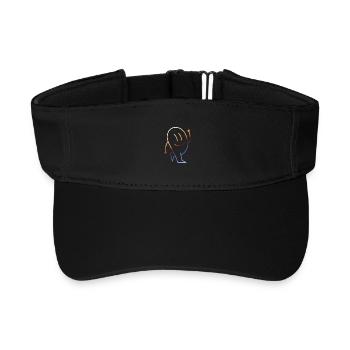 Lustige Bilder Retro Vintage - Recyceltes Visor Cap - Schwarz - Vorne