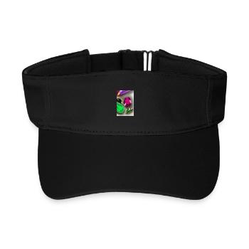 Bunte Edelsteine - Recyceltes Visor Cap - Schwarz - Vorne