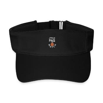 j'e peux pas j'ai match - Visière de sport recyclée - noir - Devant