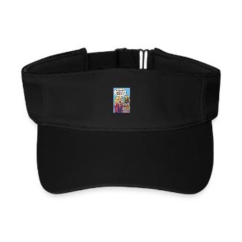 Karikatur Diebstahl des Louvre Pierre Jean. - Recyceltes Visor Cap - Schwarz - Vorne