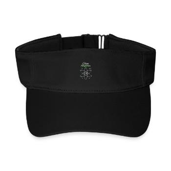 Die algerische Atomflagge Algerien Wissenschaft - Recyceltes Visor Cap - Schwarz - Vorne