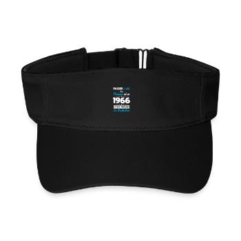 Geboren 1966 – Perfektion nahe - Recyceltes Visor Cap - Schwarz - Vorne