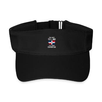 Drapeau de la République dominicaine Dom Rep Pride - Visière de sport recyclée - noir - Devant