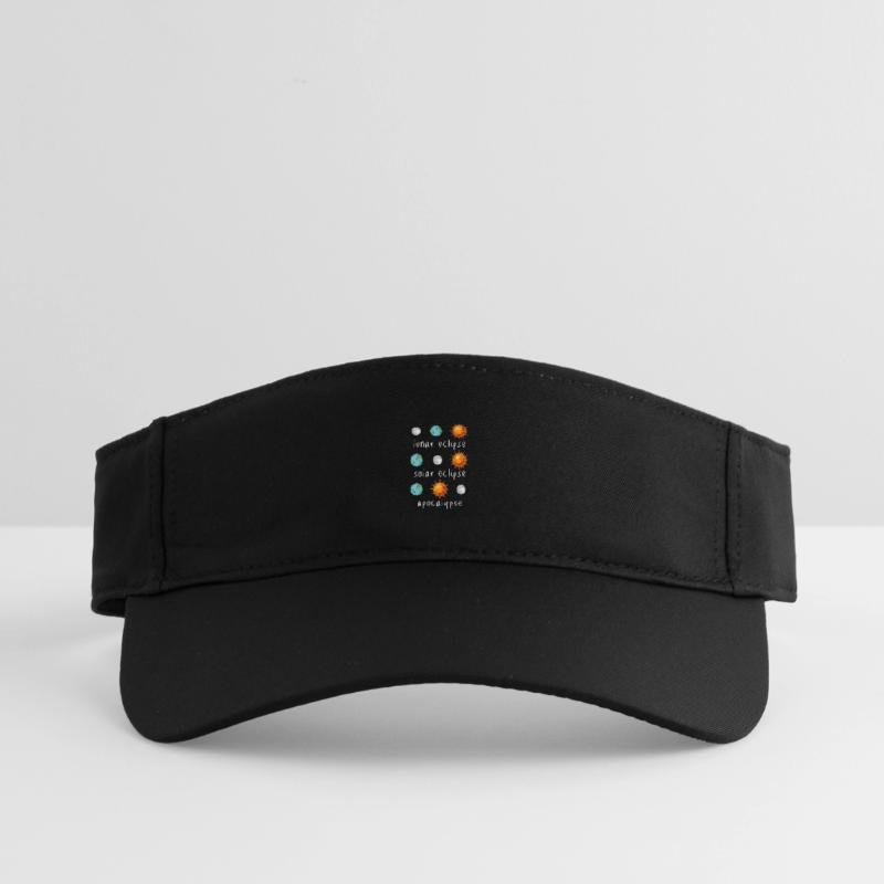 Lunar Eclipse Solar Eclipse Apocalypse Humor Recycled Sun Visor Cap