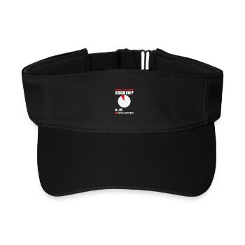 Werde Ich Heute Zocken Lustiges Diagramm Gamer - Recyceltes Visor Cap - Schwarz - Vorne