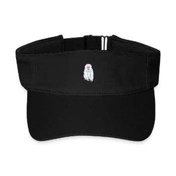 Gomme à mâcher de singe - Visière de sport recyclée - noir - Devant