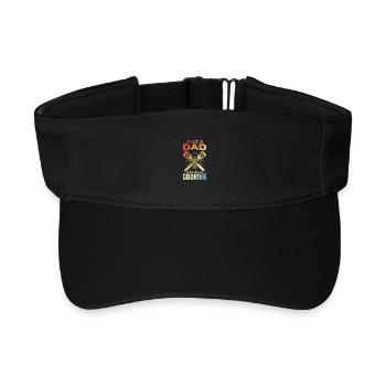 Vater der gerne kocht - Recyceltes Visor Cap - Schwarz - Vorne