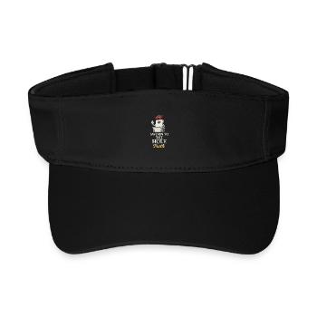 Cornhole Refere Official Referee - Recycled Sun Visor Cap - black - Front
