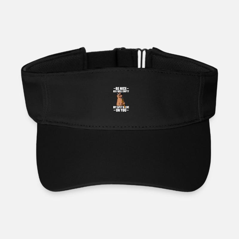 Be nice or I'll empty Trompete Trompetenspieler - Recyceltes Visor Cap - Schwarz