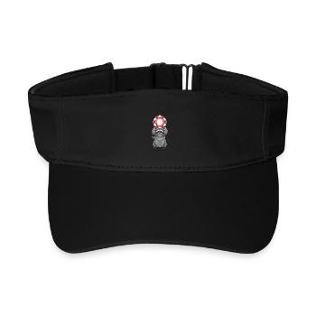 Raccoon Poker Jetons de poker - Visière de sport recyclée - noir - Devant