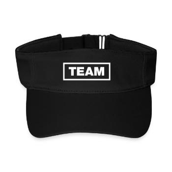 Typo TEAM (white/contour) - Recycled Sun Visor Cap - black - Front