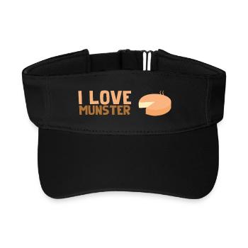 Ich liebe Münster - Recyceltes Visor Cap - Schwarz - Vorne