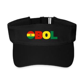 Bolivien - Recyceltes Visor Cap - Schwarz - Vorne