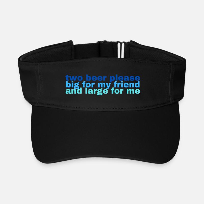 Ola-Conny Morgan Eine Reise Zwei Bier bitte - Groß für - Recyceltes Visor Cap - Schwarz