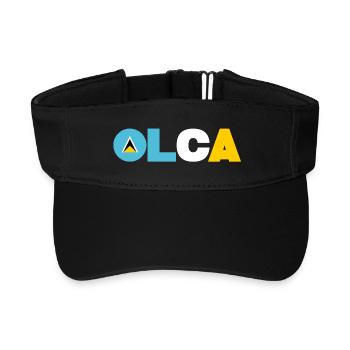 Saint Lucia - Recycled Sun Visor Cap - black - Front