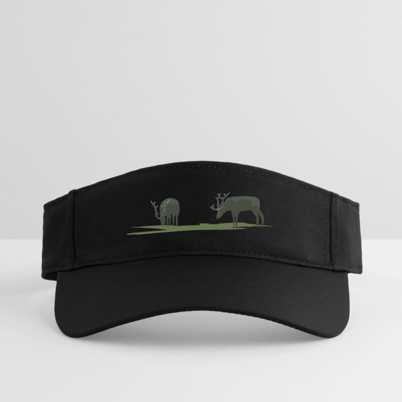 Elche oder Hirsche am Grasen Recyceltes Visor Cap