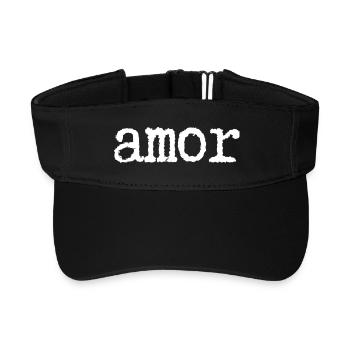 Liebe - Recyceltes Visor Cap - Schwarz - Vorne