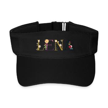 Lena - Visière de sport recyclée - noir - Devant