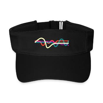 Lignes - Visière de sport recyclée - noir - Devant