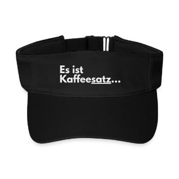 It's coffee grounds typo - Recycled Sun Visor Cap - black - Front