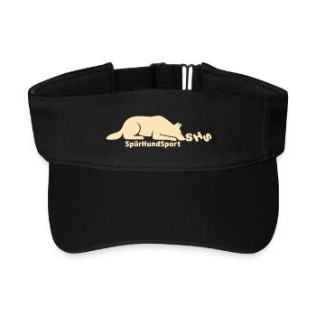 SHS Logo beige - Recyceltes Visor Cap - Schwarz - Vorne
