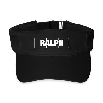Ralph comme nom de naissance - Visière de sport recyclée - noir - Devant