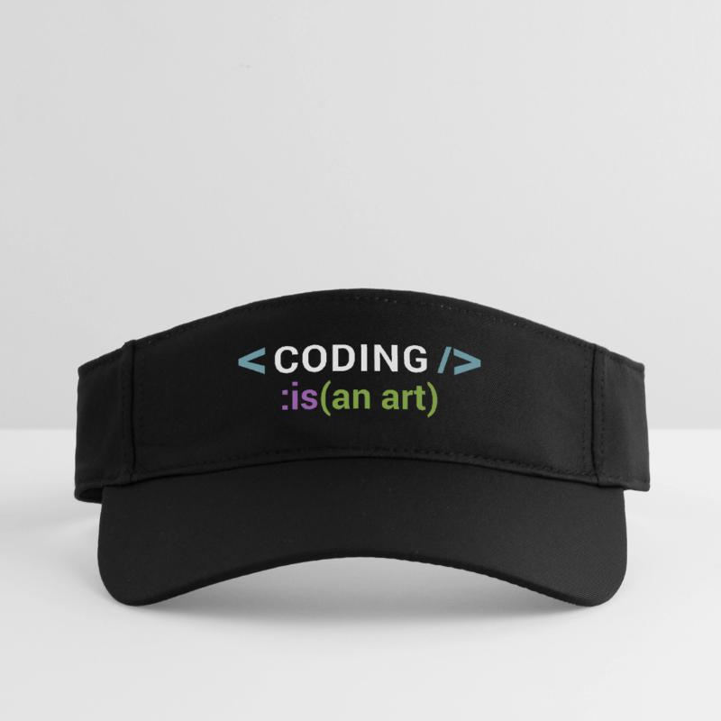 Coder est un art Visière de sport recyclée