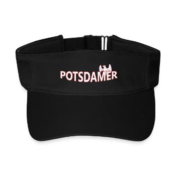 POTSDAMER - Recyceltes Visor Cap - Schwarz - Vorne