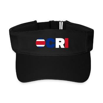 Costa Rica - Recyceltes Visor Cap - Schwarz - Vorne