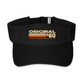 1960 - Recyceltes Visor Cap - Schwarz - Vorne