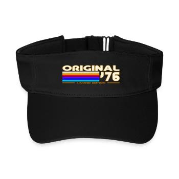 1976 - Recyceltes Visor Cap - Schwarz - Vorne