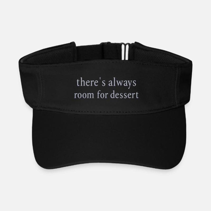 Statement Dessert bestickt - Recyceltes Visor Cap - Schwarz