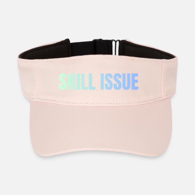 Skill Issue Gradient - Recycled Sun Visor Cap - crystal pink