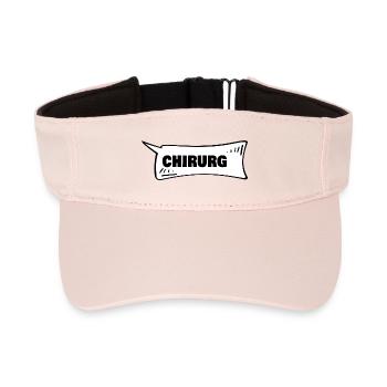 Geschenk für Chirurg - Recyceltes Visor Cap - Kristallrosa - Vorne