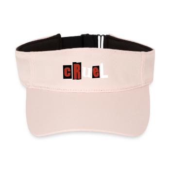 cruel - Recycled Sun Visor Cap - crystal pink - Front