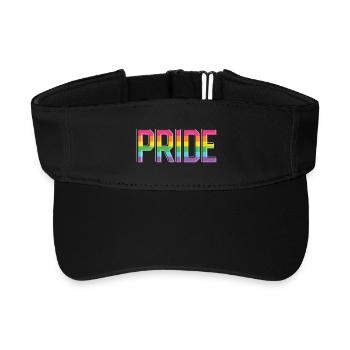 Pride Month LGBT - Pride! - Recyceltes Visor Cap - Schwarz - Vorne