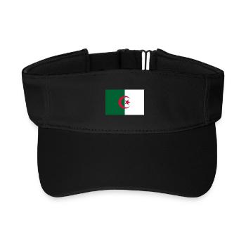 Drapeau Algérie - Visière de sport recyclée - noir - Devant