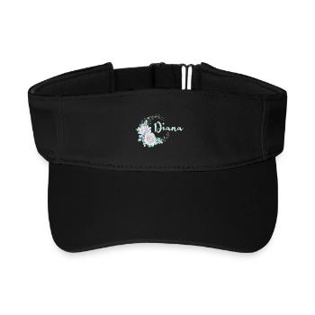 For Diana - Recycled Sun Visor Cap - black - Front