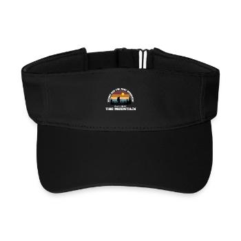 Keep Climbing The Mountain – Grunge Mountain Edit - Recycled Sun Visor Cap - black - Front