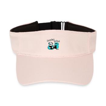 Panda Press Paw Start - Recycled Sun Visor Cap - crystal pink - Front