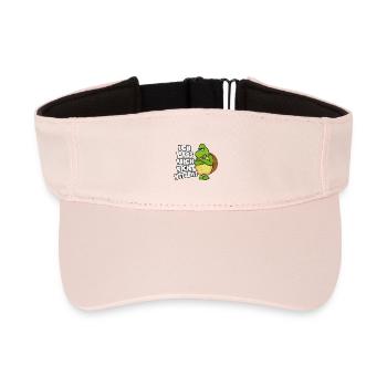 Ich lass mich nicht hetzen! - Recyceltes Visor Cap - Kristallrosa - Vorne
