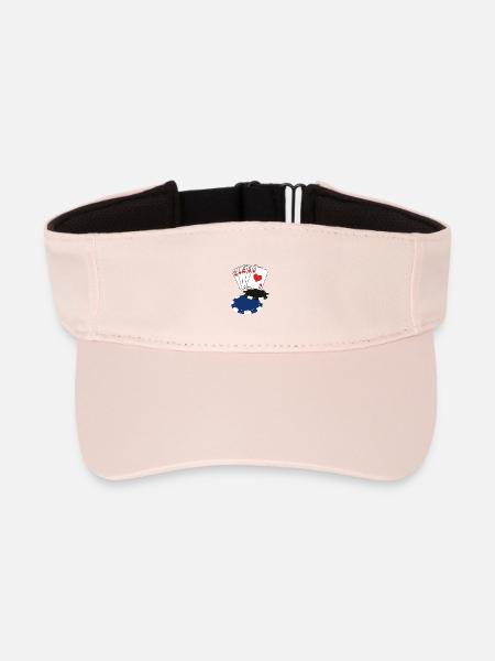 Poker - Recycled Sun Visor Cap - crystal pink