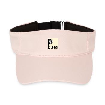 Kanada-kanadisches Gericht Poutine - Recyceltes Visor Cap - Kristallrosa - Vorne