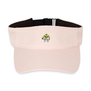 Vegan Power Avocado Superfood Muskeln Geschenk - Recyceltes Visor Cap - Kristallrosa - Vorne