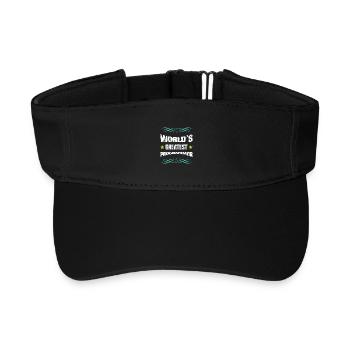 Weltbester Programmierer Shirt - Recyceltes Visor Cap - Schwarz - Vorne